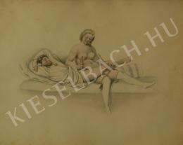 Ismeretlen festő - Erotikus jelenet (1850 körül)