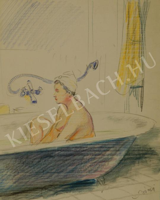 Biai-Föglein István - A fürdő festménye