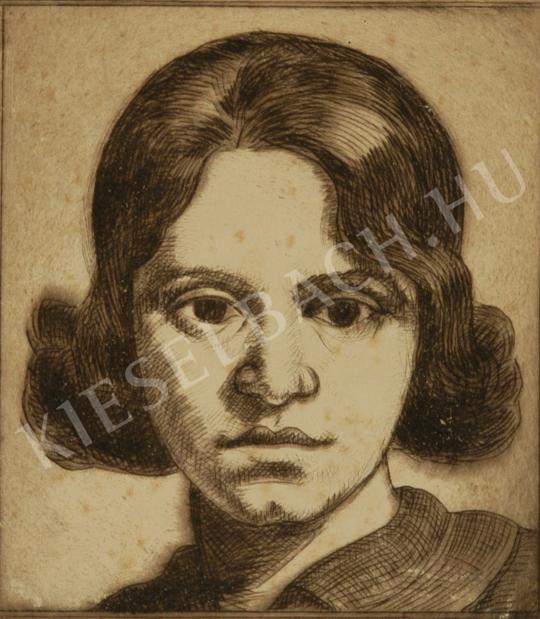  Kmetty János - Női fej festménye