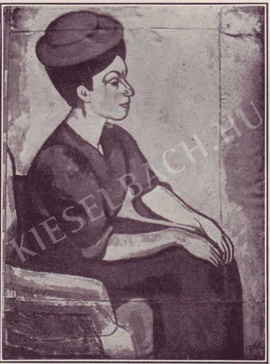  Czóbel Béla - Női portré, 1907 festménye