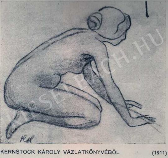  Kernstok Károly - Vázlat, 1911 (?) festménye