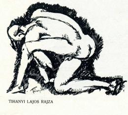 Tihanyi Lajos - Térdeplő fiúakt (1910)