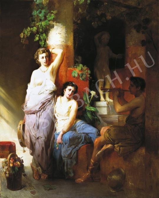 Molnár, József - Ladies of Pompeii, c.1875 painting