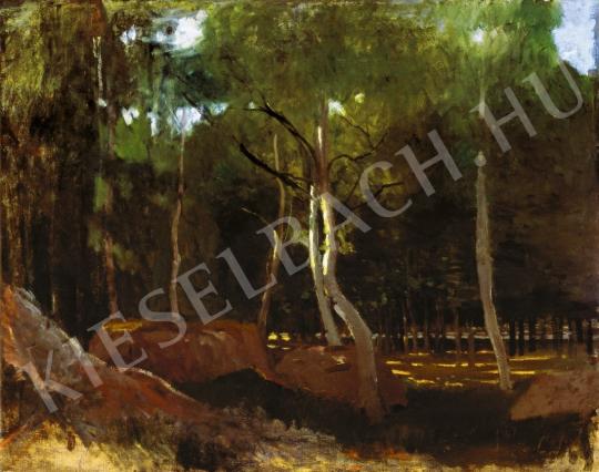  Paál, László - Lights in the Forest, c.1876 painting