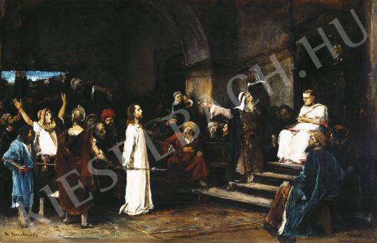  Munkácsy Mihály - Krisztus Pilátus előtt, 1880 festménye
