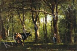  Munkácsy, Mihály - Shepherdess in the Forest, 1886 