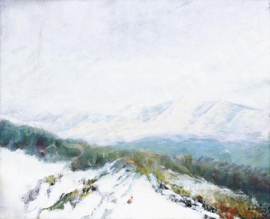  Mednyánszky László - Első hó, 1900-as évek festménye