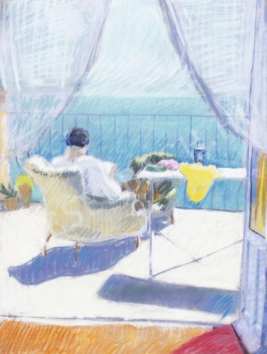 Berény, Róbert - Taormina (On the Terrace), 1913 painting