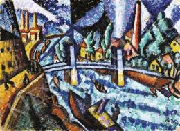  Pál, István - Townscape with a Bridge, 1920s 