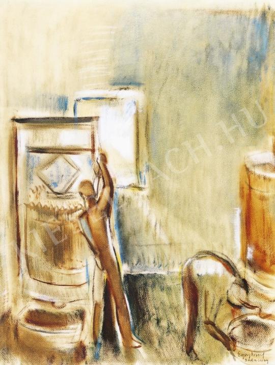 Egry, József - In a Wine-Press House, c 1930 painting