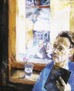 Marosán, Gyula - Self-portrait in front of the Window, 1936 