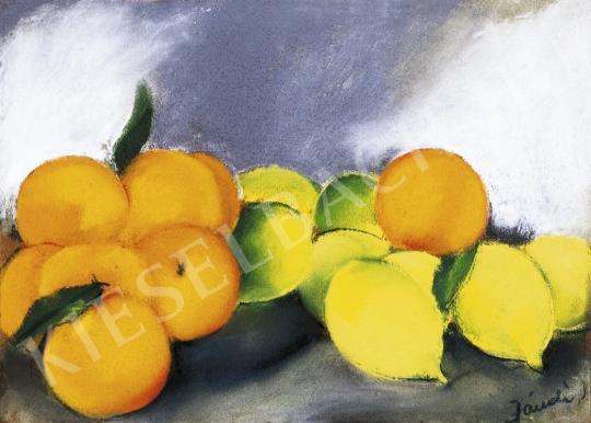  Jándi, Dávid - Still-Life with Oranges and Lemons c. 1930 painting