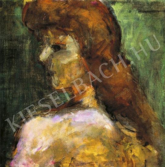  Czóbel Béla - Barna hajú lány, 1920-as évek festménye