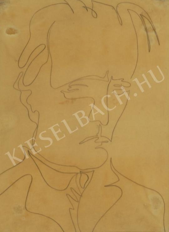  Bernáth, Aurél - Self-Portrait, 1942 painting