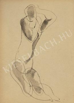  Kádár, Béla - Nude with Hands Up 