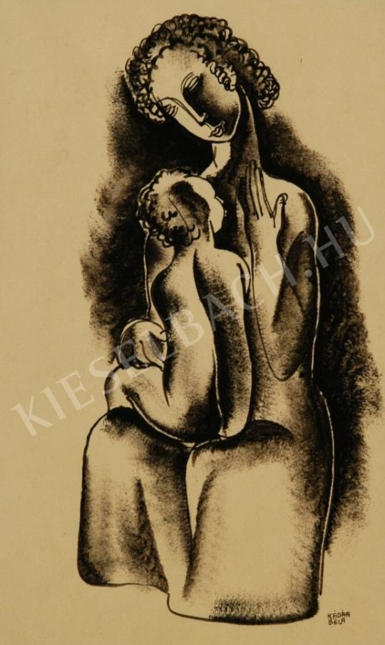  Kádár, Béla - Mother with her Child painting