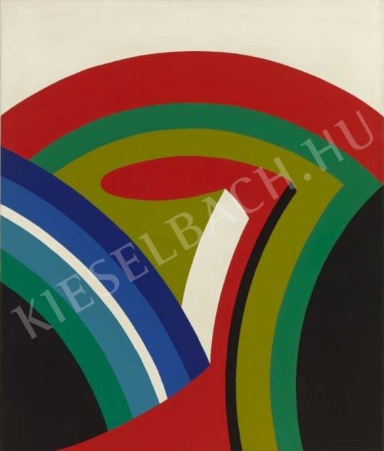  Nádler István - Acryl III., (Ívek), 1968 festménye