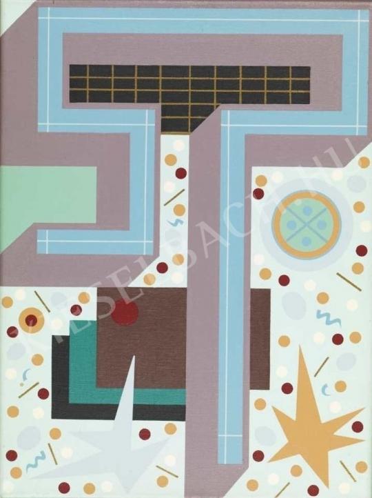 Bak Imre - Charleston (Struktúra II.), 1986 festménye