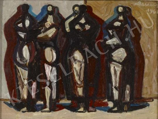  Barcsay Jenő - Asszonyok (Kompozíció négy alakkal) festménye