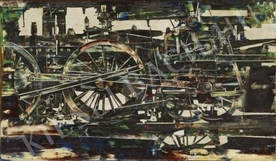 Lakner, László - Planimetric engine, 1963 painting