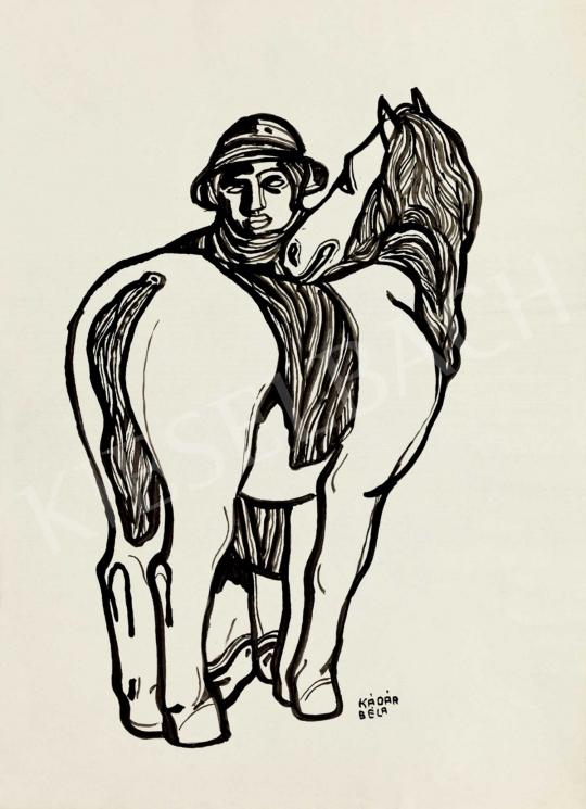  Kádár, Béla - Boy in Hat with Horse | 40th Auction auction / 40 Lot
