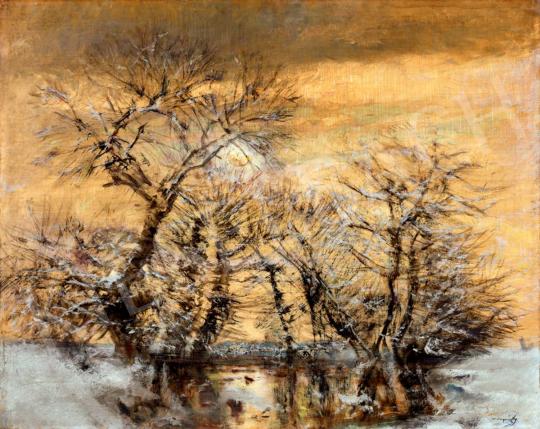  Mednyánszky, László - Frosty Trees along Waterfront | 40th Auction auction / 45 Lot