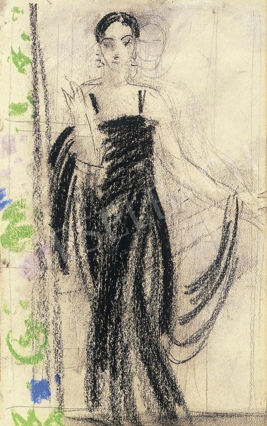  Vaszary, János - Lady in a black gown | 17th Auction auction / 2 Lot