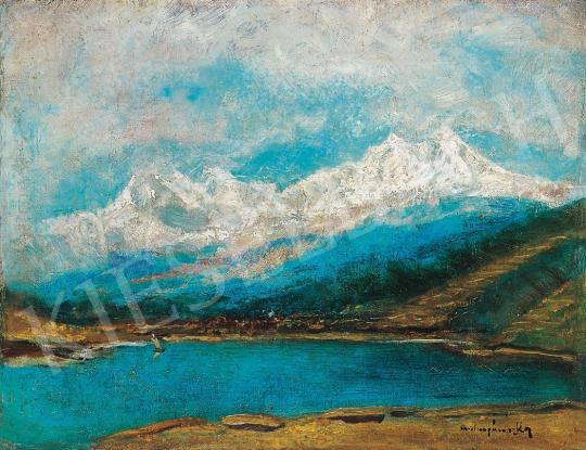  Mednyánszky, László - Lake, with snowy mountainpeaks in the background | 17th Auction auction / 3 Lot