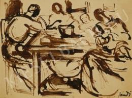  Jándi, Dávid - Family (Around the Table) (1923)