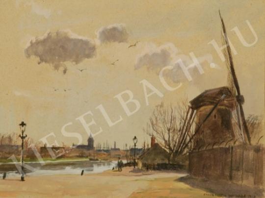  Zádor, István - Holland Landscape painting