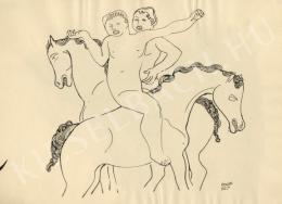  Kádár, Béla - Two Horsemen 