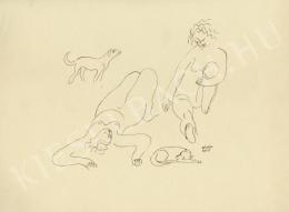  Kádár, Béla - Nudes with Dogs 