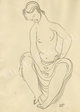  Kádár, Béla - Looking down (Female Nude) 