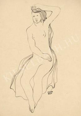  Kádár, Béla - Female Nude Smoothing her Hair 