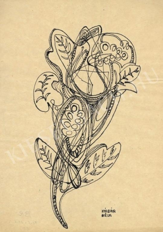  Kádár Béla - Növény festménye