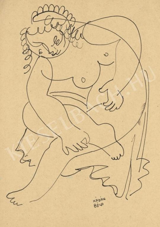  Kádár, Béla - Female Nude Recycling Forward painting