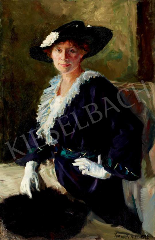  Frank, Frigyes - Woman with a Hat and White Gloves | 40th Auction auction / 182 Lot