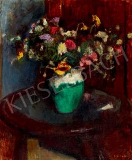 Hatvany, Ferenc - Studio Still-Life with Flowers 