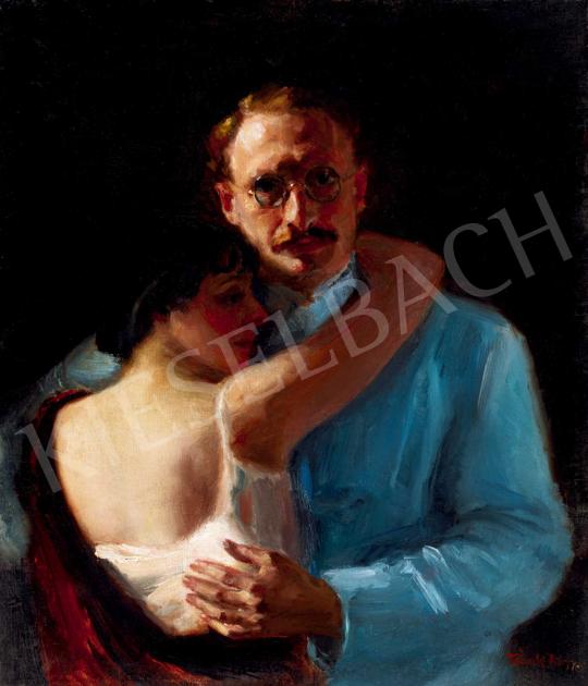  Frank, Frigyes - Embrace (The Painter and His Model, Mimi) | 40th Auction auction / 138 Lot