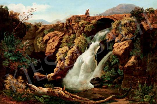Kerpel, Lipót - Landscape with Waterfall (Italian Landscape) | 40th Auction auction / 145 Lot