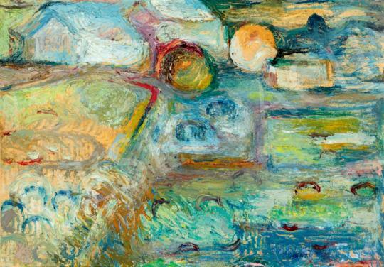  Tóth, Menyhért - Colourful Landscape (Vegetable Garden) | 40th Auction auction / 151 Lot