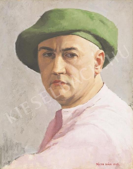 Pólya Iván - Önarckép festménye