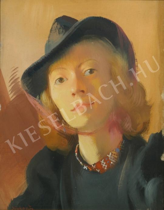  Istókovits Kálmán - Fiatal lány festménye
