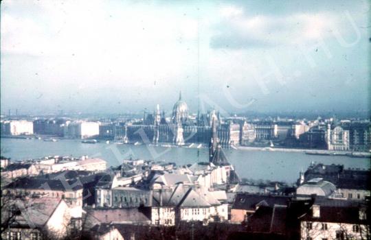 Lajos Hollán - The Parlament from Fishermen's Bastion (Budapest) painting