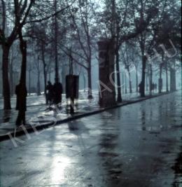 Lajos Hollán - Alley at Andrássy Boulevard (c. 1940)