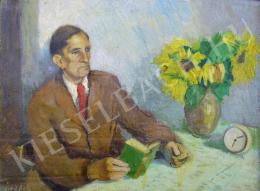  Ördög, László - Portrait of Burghard Rezső (1940s)