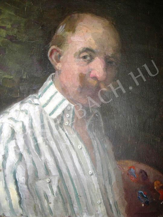  Haller, György - Self-Portrait painting