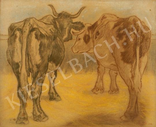 For sale Pap, Géza - Cows, c. 1910 's painting