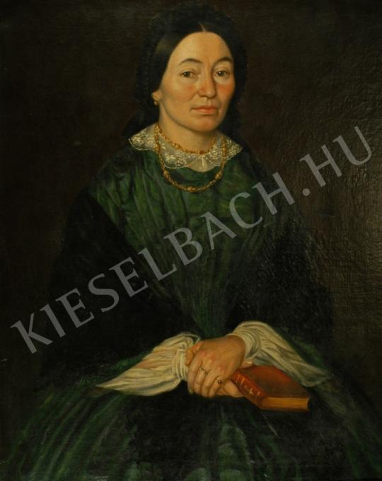 Ismeretlen festő - Ismeretlen hölgy portréja festménye