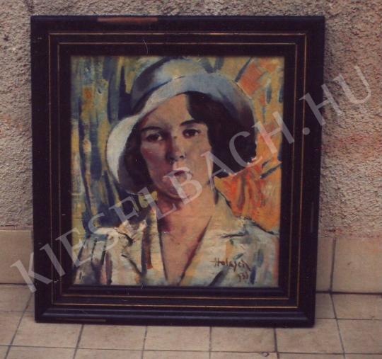 Holesch Dénes - Női portré festménye